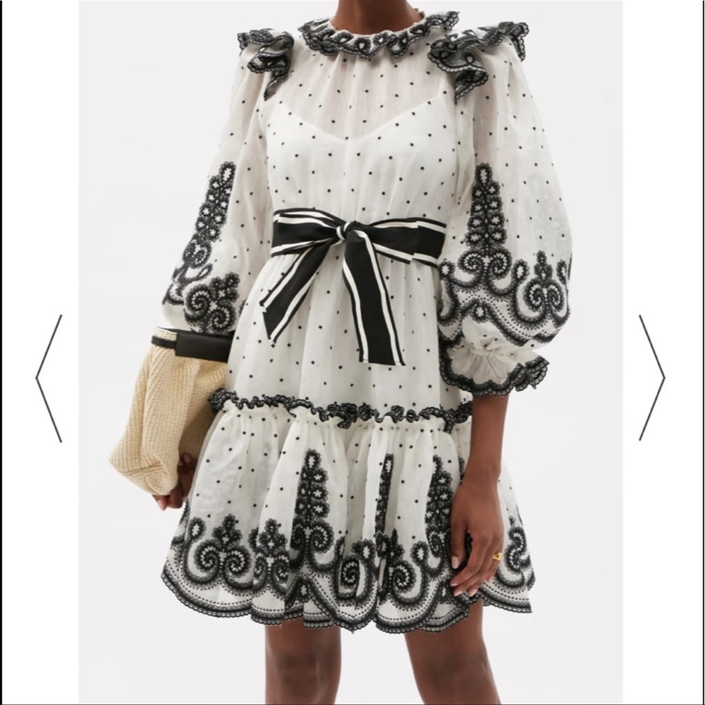 Zimmermann Lovestruck ruffle dress. AUS 1